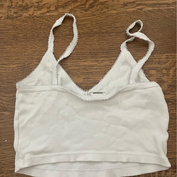 The perfect little coquette white lace tank top from Aritzia! - Picture 4 of 5